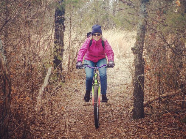 Playing Bikes In The Woods