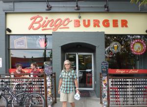 Bingo Burger had a veggie burger!